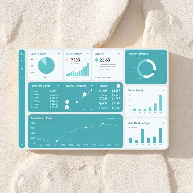 Canberrahub ROI dashboard with live KPI tiles and revenue trend chart